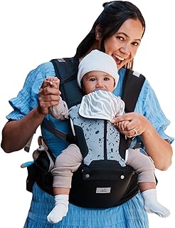 Baby Carrier, MOMTORY Safety-Certified 6-in-1 Baby Carrier Newborn to Toddler, Adjustable Detachable Infant Baby Hip Seat Carrier for 7-50lbs, All Seasons, Perfect for Shopping Travelling