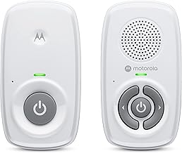 Motorola Nursery Baby Monitor Audio Only, No WiFi, Long Range AM21 with Private Connection, Cry Detection, Volume Control, Portable Parent Unit, Ideal for Safe Monitoring