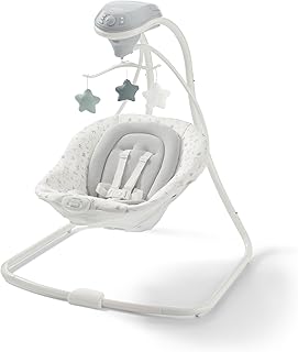 Graco Simple Sway Portable Baby Swing for Infants, Newborn Swing with 15 Songs and Sounds, Great Gift for New Parents, Baby Registry Must Have