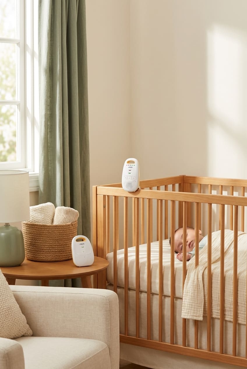 VTech Upgraded Audio Baby Monitor with Rechargeable Battery, Long Range, and Crystal-Clear Sound