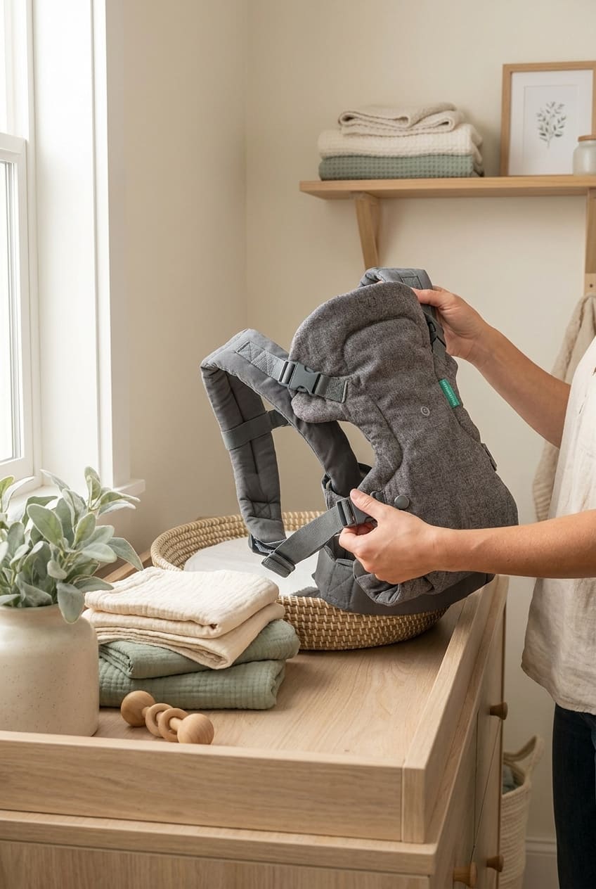 Infantino Flip 4-in-1 Convertible Baby Carrier, Adjustable, Ergonomic Babywearing, Registry Essential, Baby Carrier for Newborn to Toddler, Gray