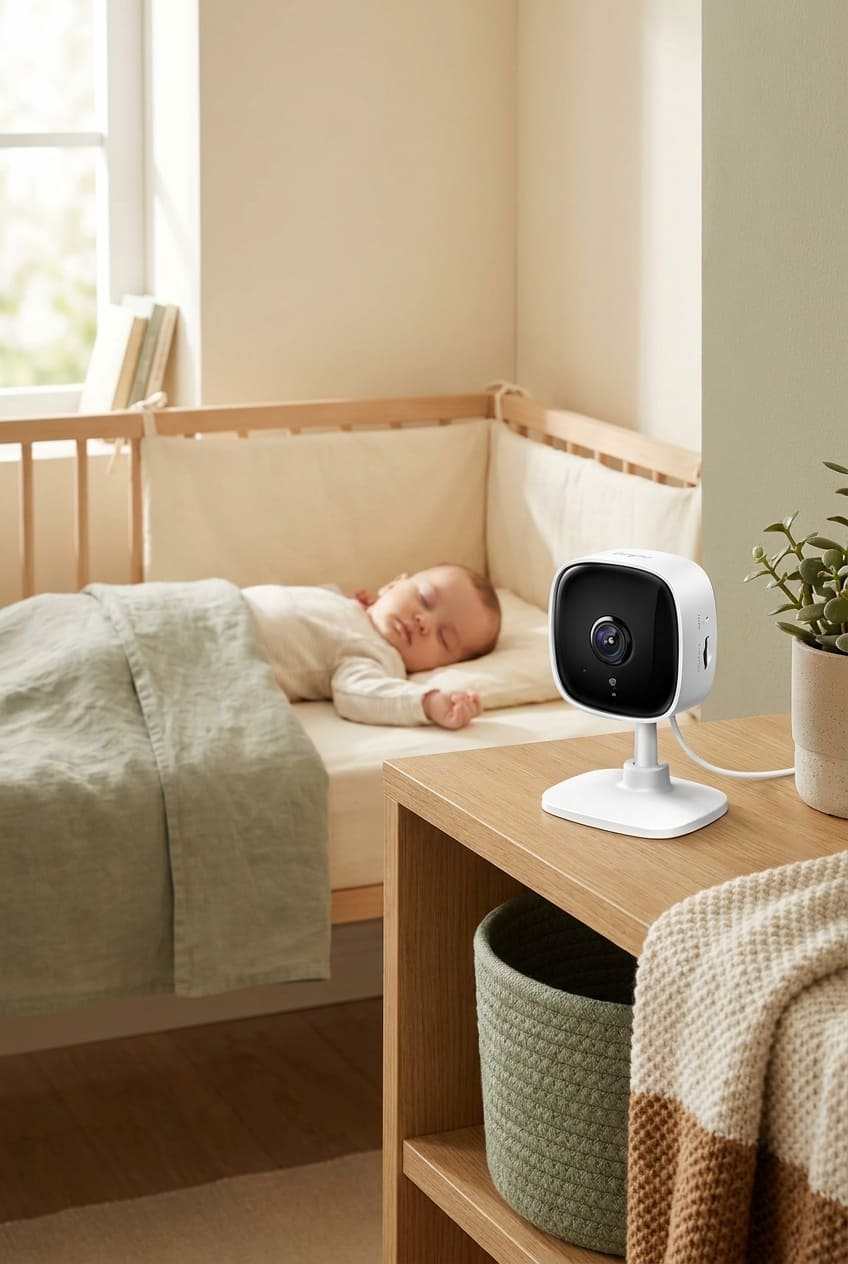 TP-Link Tapo 1080P Indoor Security Camera for Baby Monitor, Dog Camera w/Motion Detection, 2-Way Audio Siren, Night Vision, Cloud & SD Card Storage, Works w/Alexa & Google Home (Tapo C100)