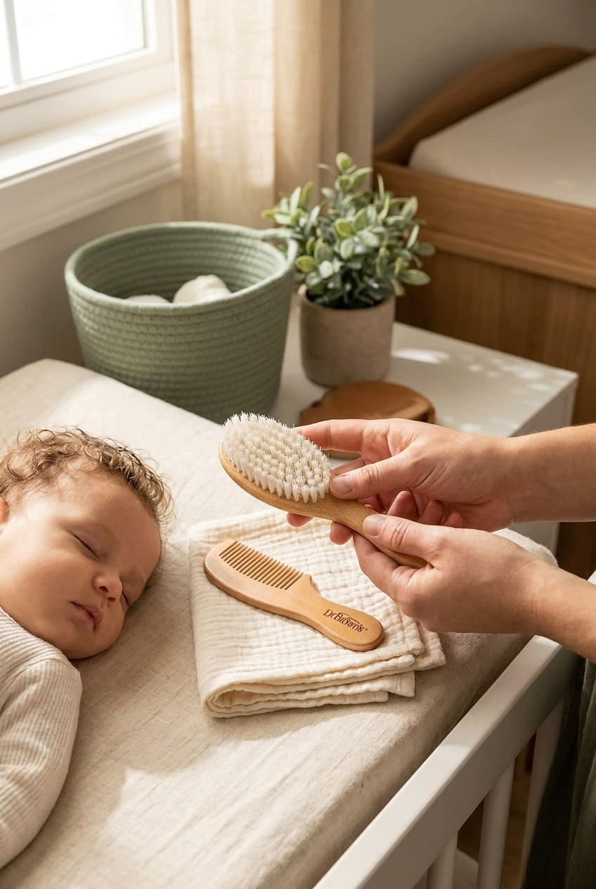 Dr. Brown's Soft and Safe Baby Brush + Comb