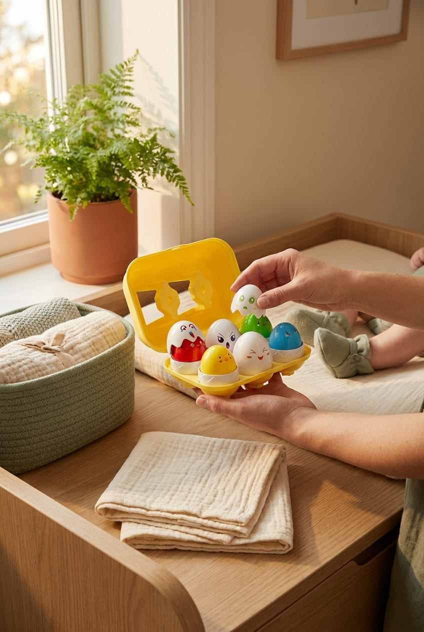 Yetonamr Easter Eggs Toys for Babies Boys Girls Kids, Toddler Easter Basket Stuffers Prefilled Easter Eggs with Toys Inside Filled Infant Montessori Toys Gifts for Toddlers Babies Boys