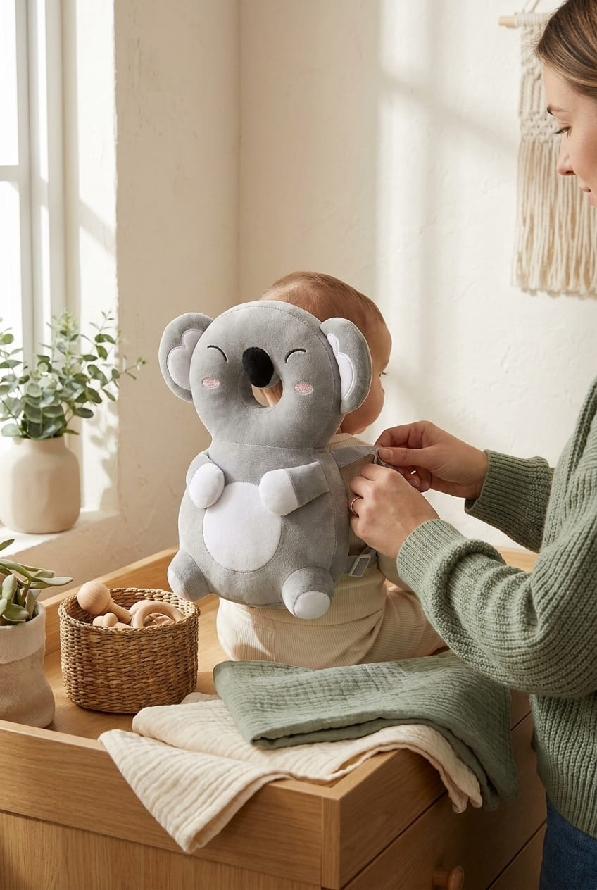 Baby Head Protector Backpack for Falling Crawling and Walking Toddler Essentials Harness Infant Koala Toys Helmets Baby Essentials Must Have 0.5-2 Years