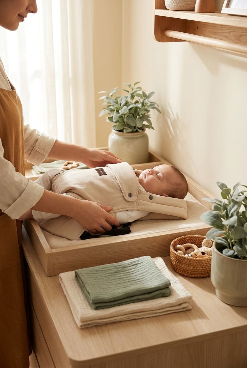 Momcozy Baby Carrier - Ergonomic, Cozy and Lightweight Carrier for 7-45lbs, Effortless to Put On, Ideal for Hands-Free Parenting, Enhanced Lumbar Support, Purehug for Infant to Toddler, Khaki