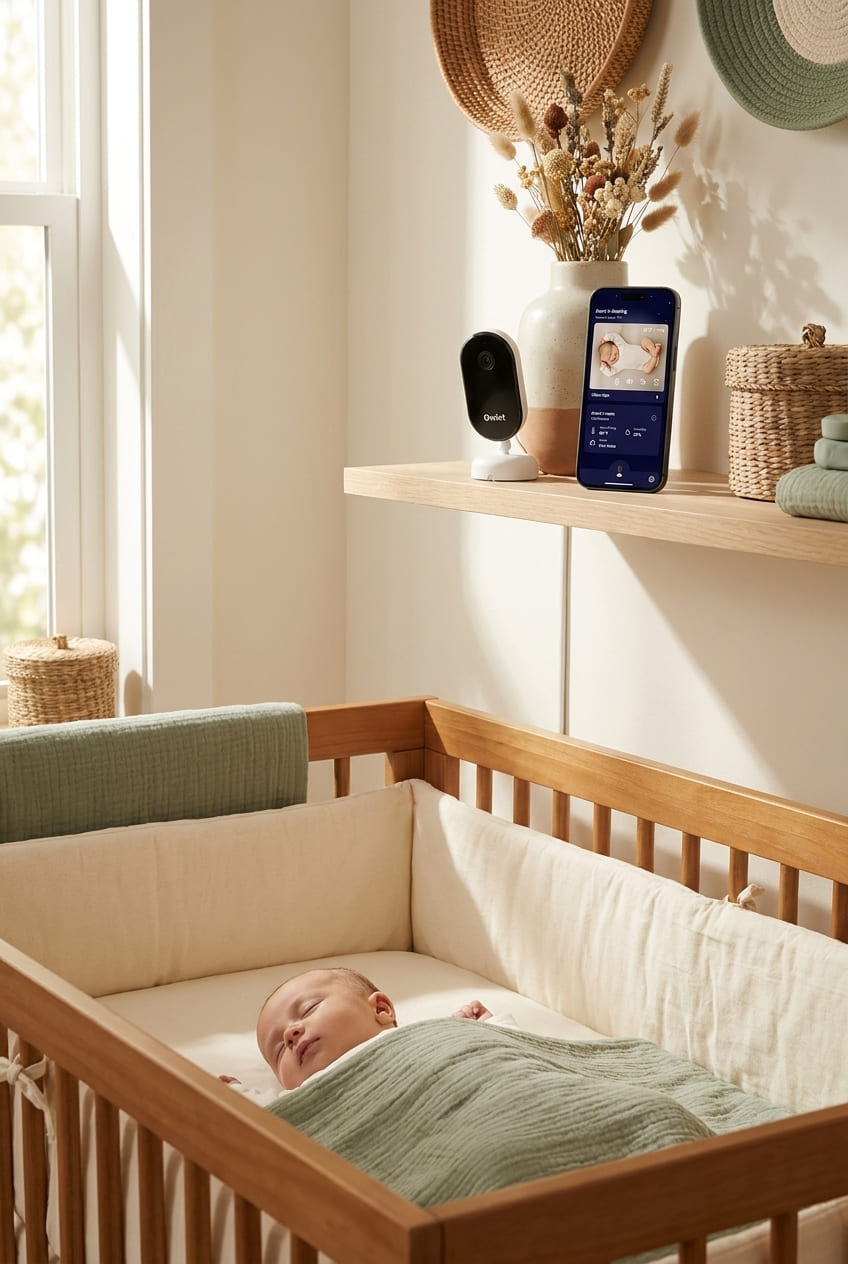 Owlet Dream Sight (Gen 3) Smart Video Baby Monitor | 2K HD Camera w/Night Vision | Detects Crying, Motion & Temperature | Customizable Alerts | Two-Way Talk | Secure Wi-fi